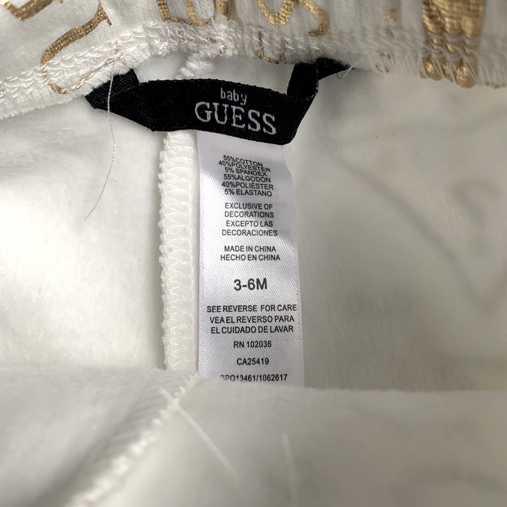 GUESS Baby Fleece Lined Bottoms size 3-6 months - Picture 4 of 7